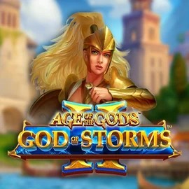 Age Of The Gods: God Of Storms 2 slot visual from Playtech available on staked.eu.com
