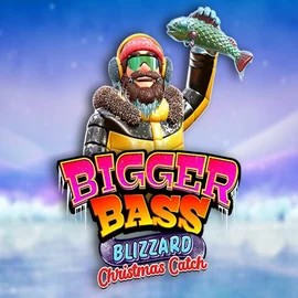 Bigger Bass Blizzard Christmas Catch slot logo by Pragmatic Play at Stake Casino