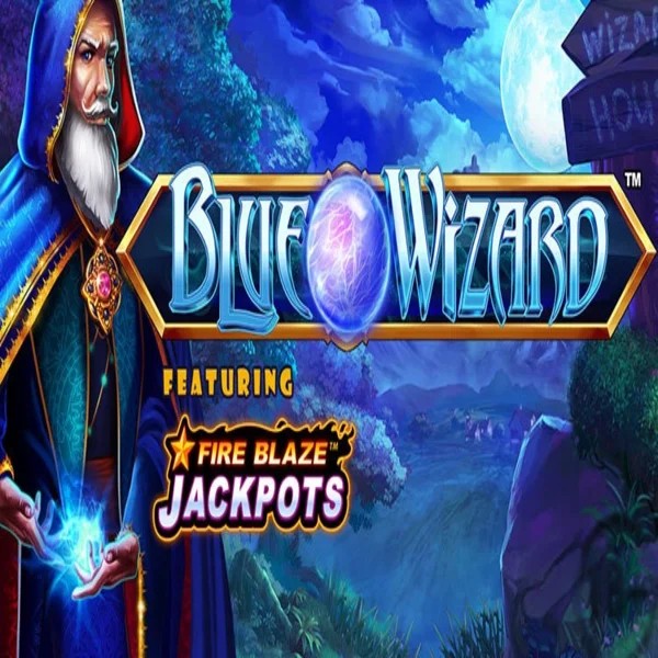 Play Blue Wizard Fire Blaze Jackpots slot by Rarestone Gaming on staked.eu.com