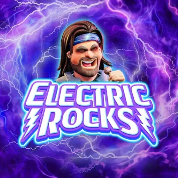 Electric Rocks logo – Slots by Inspired Gaming at Stake Casino