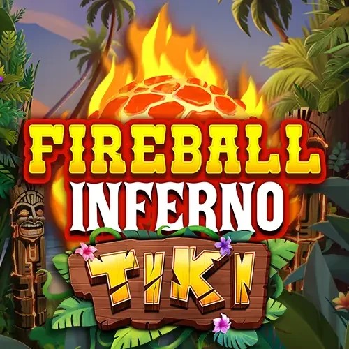 Fireball Inferno Tiki by NetEnt, showcased at staked.eu.com – game logo