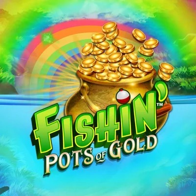 Fishin Pots Of Gold logo – Slots by Gameburger Studios at Stake Casino