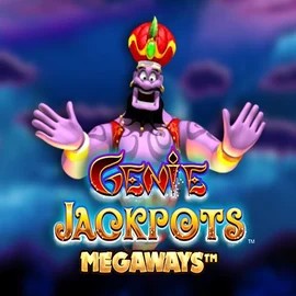 Genie Jackpots Megaways online game logo by Blueprint Gaming on staked.eu.com