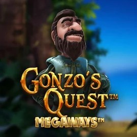 Slots logo of Gonzo's Quest Megaways from Red Tiger Gaming at Stake Casino