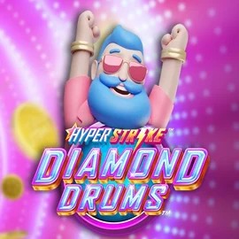 Hyper Strike Diamond Drums slot visual from Gameburger Studios available on staked.eu.com