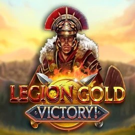 Legion Gold Victory! slot logo by Play'n GO at Stake Casino