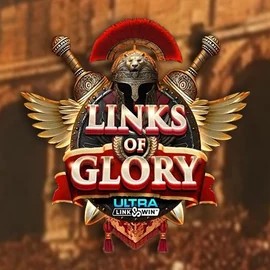 Official Slots logo: Links of Glory by Slingshot Studios at Stake Casino