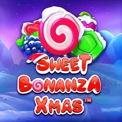 Sweet Bonanza Xmas Slot logo – Slots by Pragmatic Play at Stake Casino