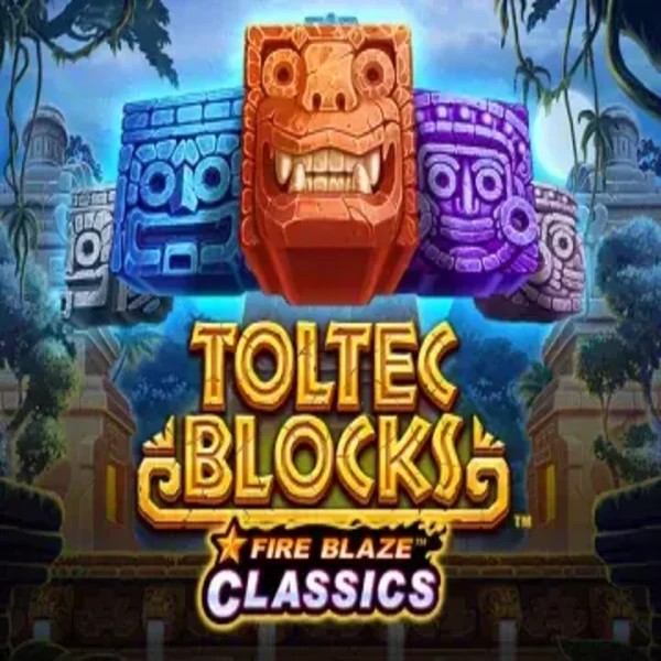Fire Blaze: Toltec Blocks casino game by Rarestone Gaming – featured logo at Stake Casino